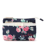 バンチェッドロージズ柄　多層ポーチ