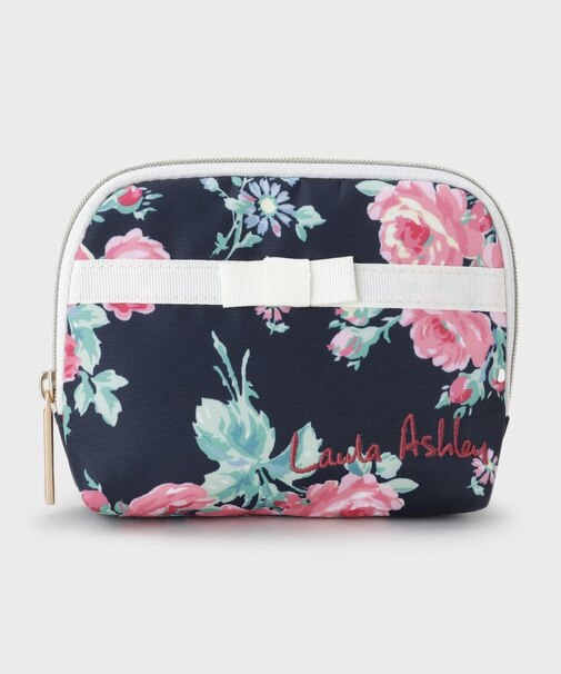 バンチェッドロージズ柄 ポーチ