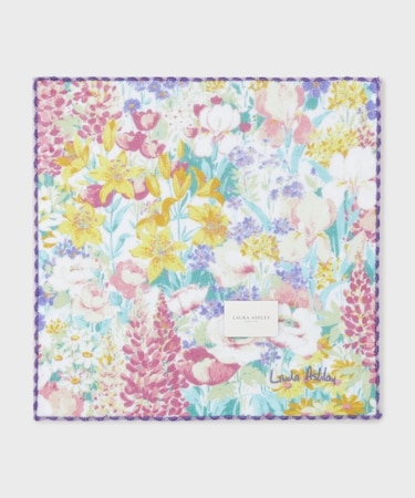 エヴァリンガムメドウ柄プリントタオルハンカチ