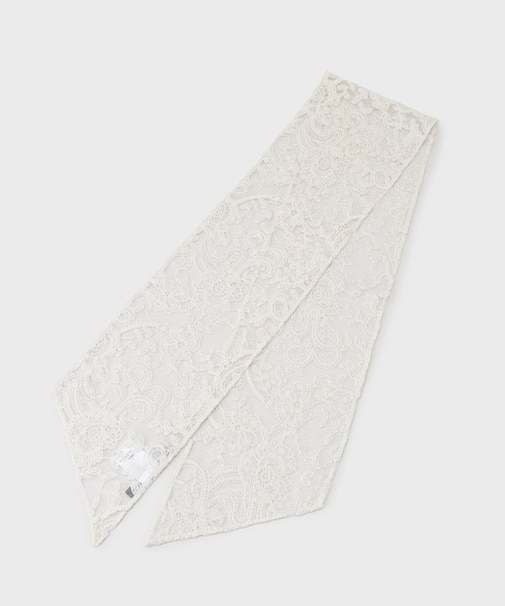 レース剣先ロングスカーフ