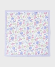 大リボン＆お花 プリントハンカチ