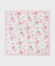 大リボン＆お花 プリントハンカチ