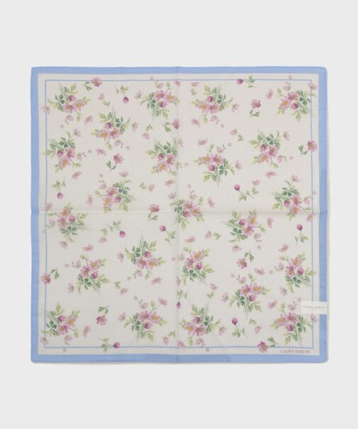 小花柄 プリントハンカチ