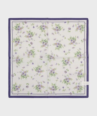 小花柄 プリントハンカチ