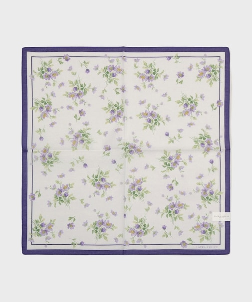 小花柄 プリントハンカチ