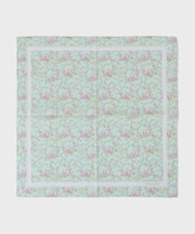 小リボン＆お花 プリントハンカチ