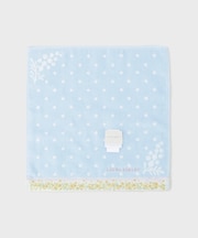 ミモザヘムドットタオルハンカチ