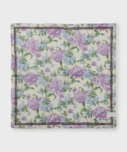 ユリ柄 プリントハンカチ