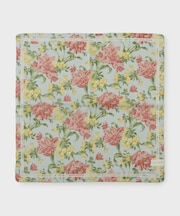 ユリ柄 プリントハンカチ