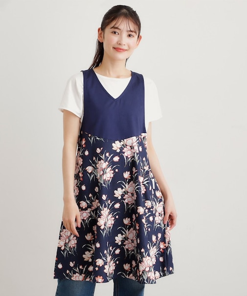 サトクリフチューリップ柄 エプロン