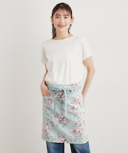 サトクリフチューリップ柄 カフェエプロン