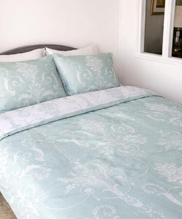 【ダブル】ジョゼッテ柄／ダックエッグ デュベカバー