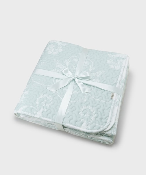 ジョゼッテ柄／ダックエッグ  キルトマルチカバー 200×200cm