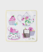 【ギフトにおすすめ！シェニール織】 シェニール ティーパーティー ミニタオル