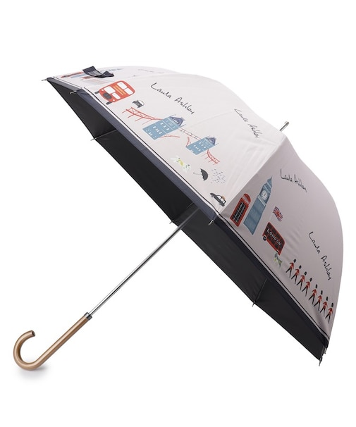 ロンドン柄ピンク 長傘