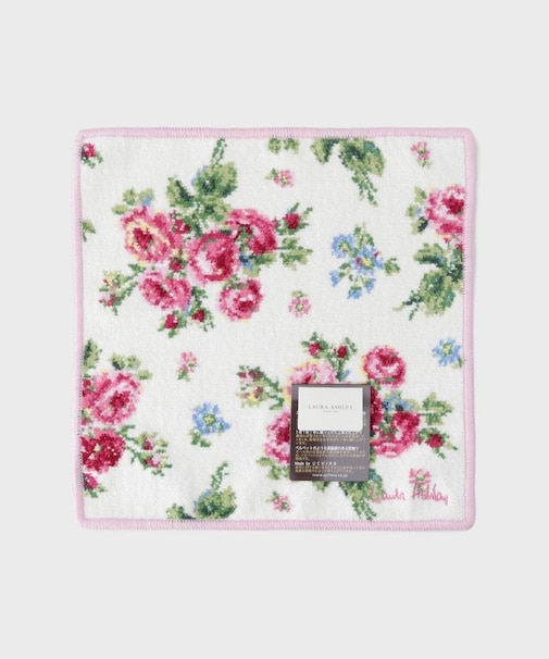 【ギフトにおすすめ！シェニール織】 バンチェッドロージズ ミニタオル