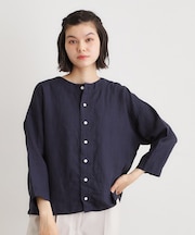 【日本製】フレンチリネン カーディガン