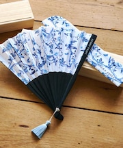 サマー パレス柄 扇子（ギフトボックス付き）