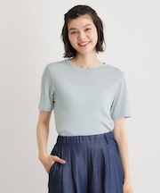 【洗える／日本製素材／半袖／定番人気！】ラメフライスカットソー