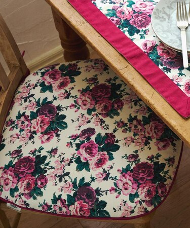 エレンボロー ローズ柄 シートクッション