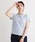 【接触冷感／マシンウォッシュ可】スウィート アリッサム柄スムースTシャツ