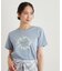 【コットン100％／洗える】リースフローラル プリントTシャツ
