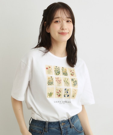 【接触冷感／UVカット／吸水速乾性／抗菌防臭】パーショア ポストカーズ柄Tシャツ