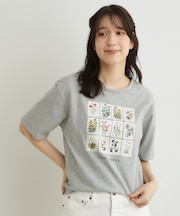 【接触冷感/UVカット/吸水速乾性/抗菌防臭】パーショア ポストカーズ柄Tシャツ