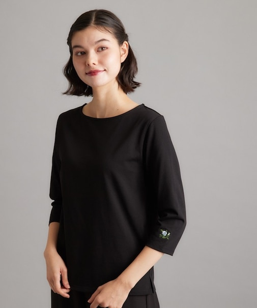 【コットン100％／洗える／刺繍入り】ファンクショナルベーシック（R）プルオーバー