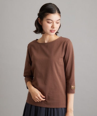 【コットン100%/洗える/刺繍入り】ファンクショナルベーシック(R)プルオーバー