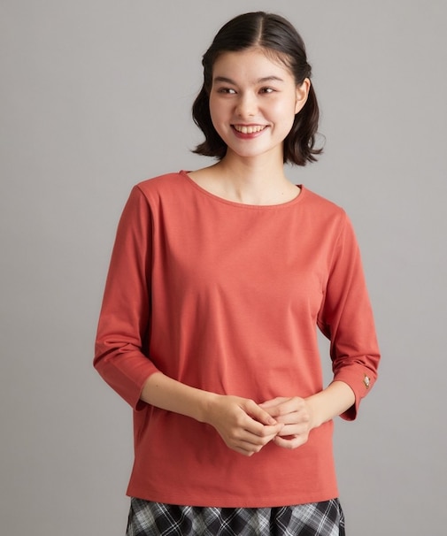 【コットン100%/洗える/刺繍入り】ファンクショナルベーシック(R)プルオーバー