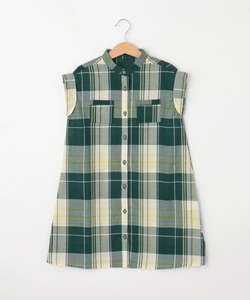 【リンクコーデ】チェック柄シャツワンピース