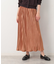 【ウエストゴム・洗える】サテンプリーツスカート