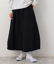 中綿入り裾ドロストスカート