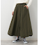 中綿入り裾ドロストスカート
