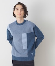 ブロッキングジャカードニット