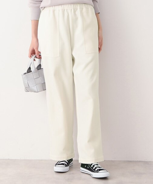 【ウエストゴム・裏付き・洗える】アウトポケット付きパンツ（XS～L）