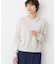 【春SALE・洗える】ロゴ刺繍ジャカードニット（XS～L）