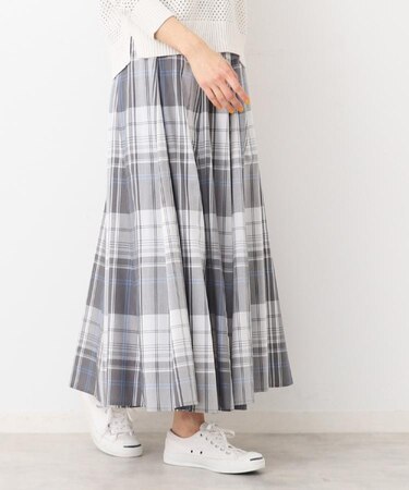 【ウエストゴム・4サイズ展開】映えチェック柄スカート（XS～L）