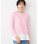 【洗える】肩ボタンミックス糸ニット（S～L)
