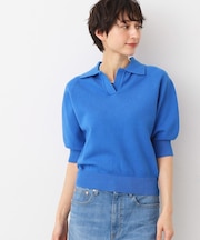 【洗える】バルーンスリーブスキッパーニット