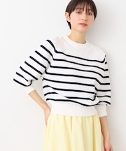 【洗える・4サイズ展開】バルーンスリーブニット（XS～L）