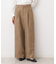 【後ろゴム・洗える・セットアップ可能】タック入りワイドパンツ（S～L）