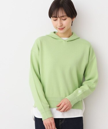 【洗える】フーデットニット(S~L)