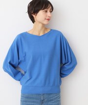 【洗える】後ろボタンニットプルオーバー長袖（XS～L）