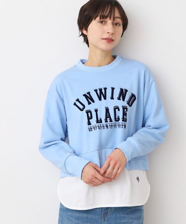 【洗える】チュールレイヤードスウェット(S~L)