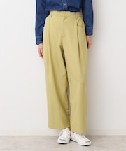 【洗える】タック入りワイドパンツ（S～L）