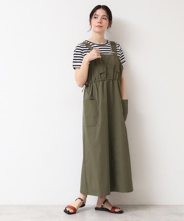 【洗える】ベルト付きワークジャンスカ(S~L)