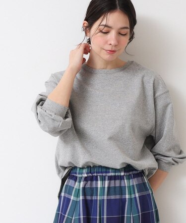 【360度可愛い・洗える】バックヘンリーカットソー（9分袖/XS~L）