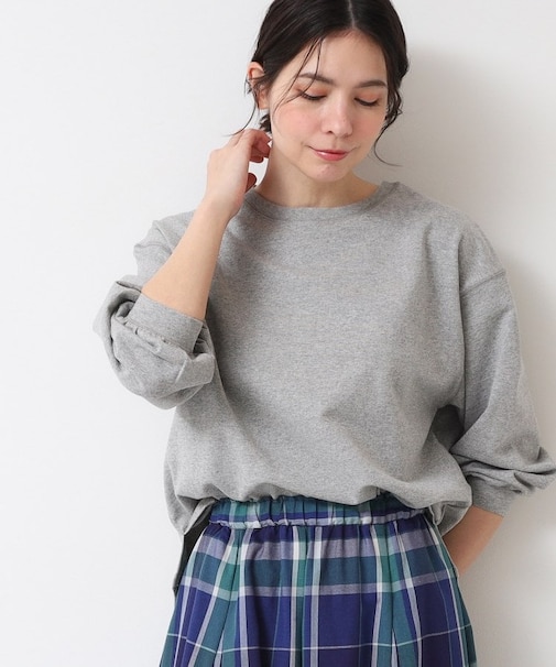 【360度可愛い・洗える】バックヘンリーカットソー（9分袖/XS~L）